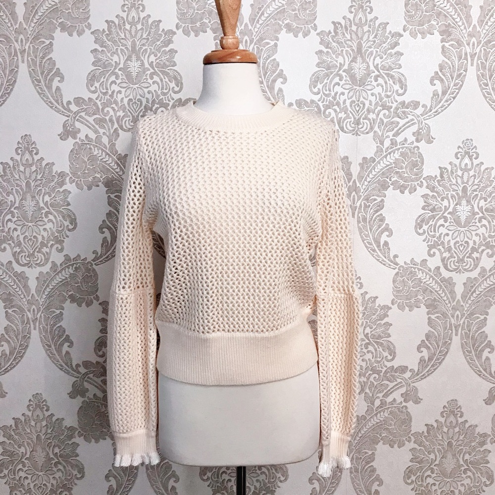 NWT Magaschoni Knit Sweater Ivory